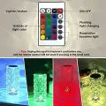 LED Touch Crystal Lamp